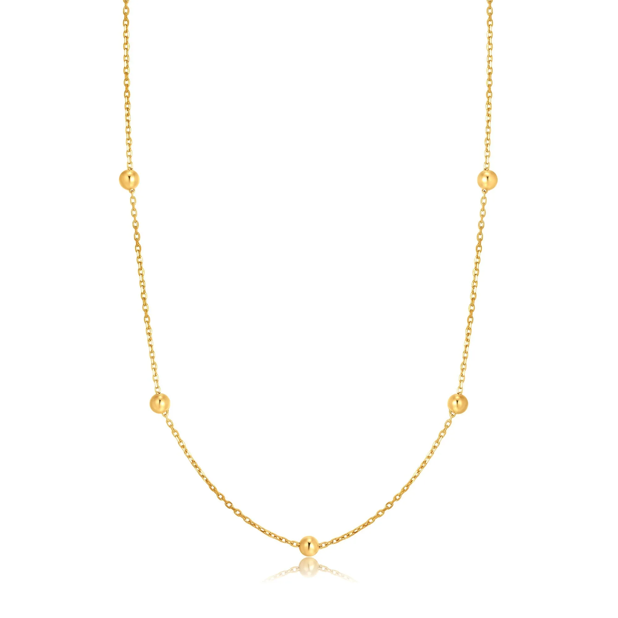 14kt Gold Beaded Necklace