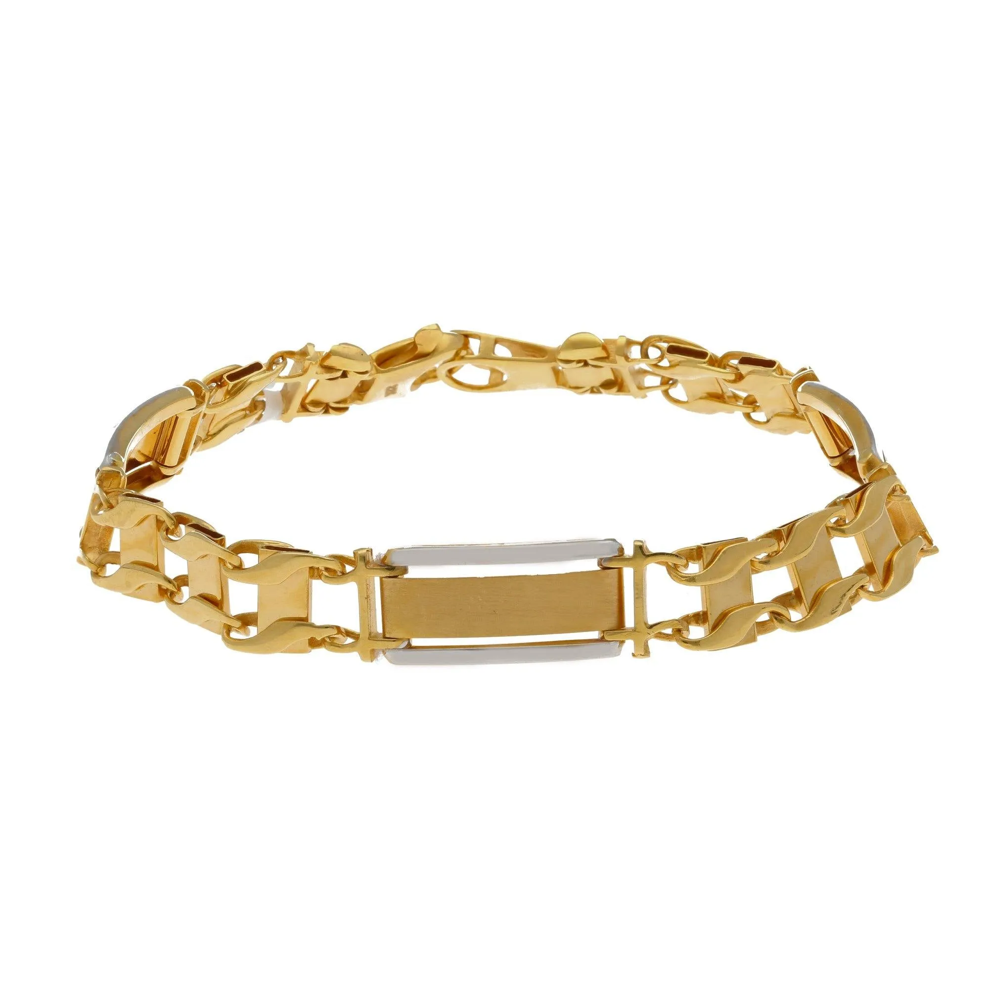 22K Multi Gold Stylish Men Bracelet