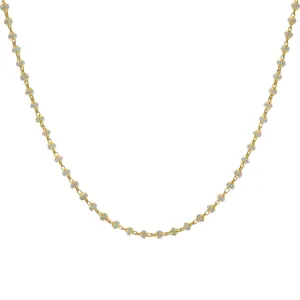 22K Yellow & White Gold Olivia Chain