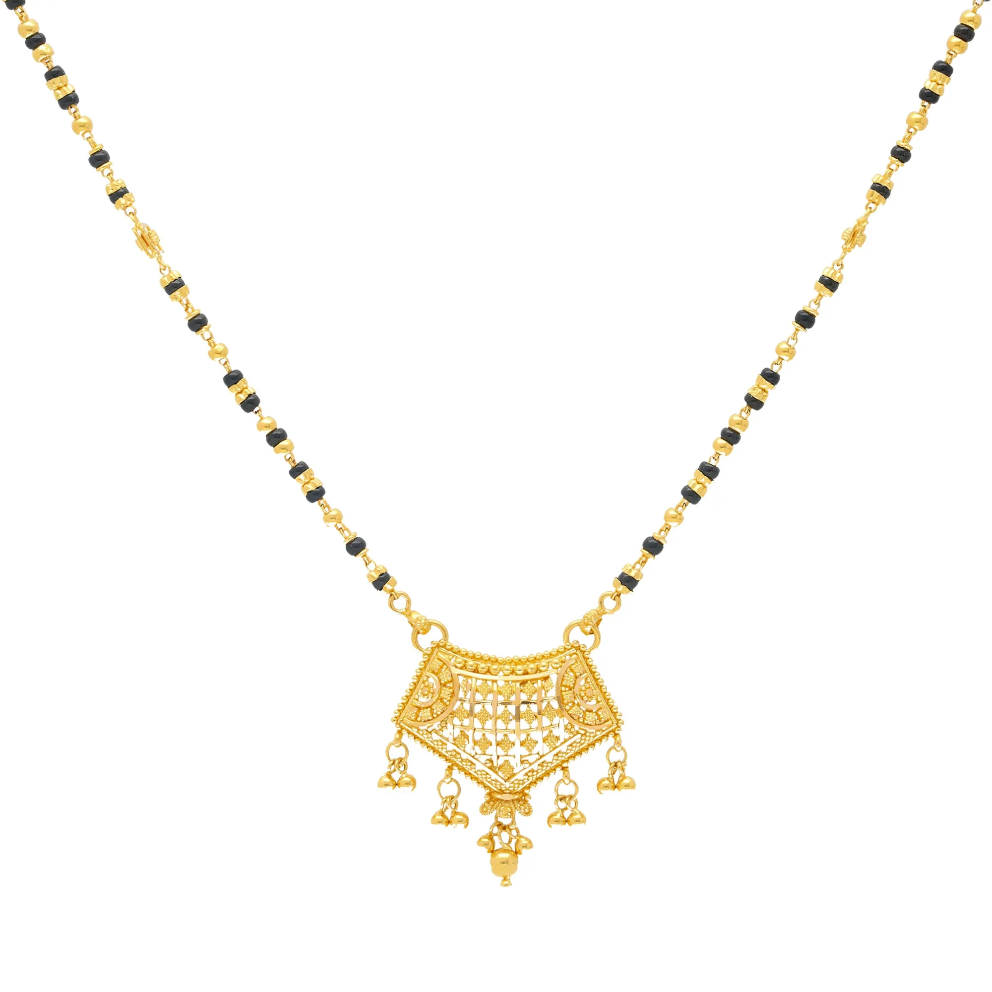 22K Yellow Gold Mangalsutra Necklace (12.7gm)