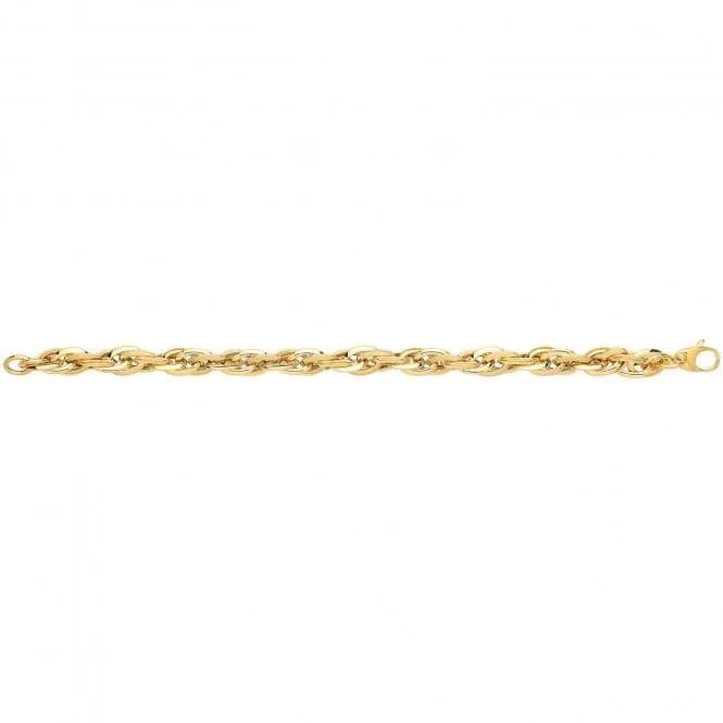 9ct Yellow Gold Ladies Bracelet BR623