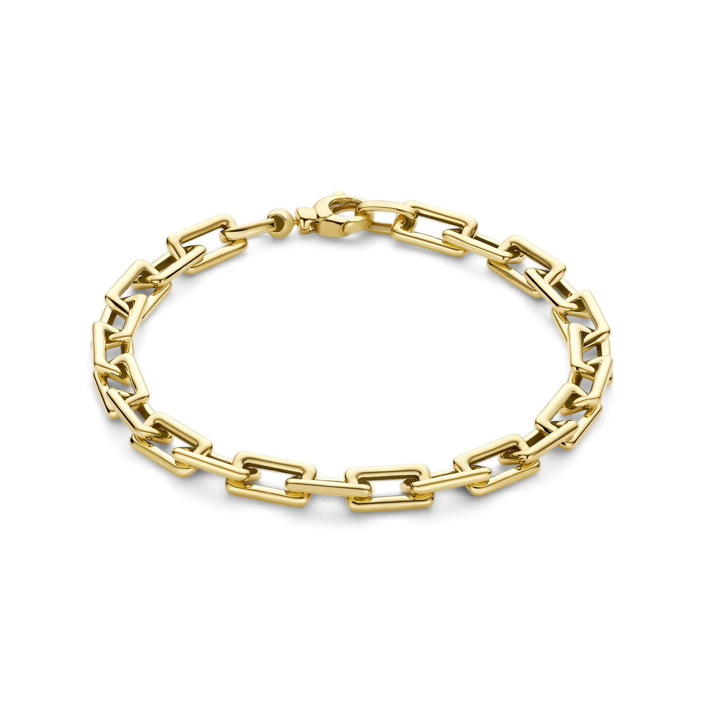 Aidee Adeline 14 karat gold link bracelet with square chains