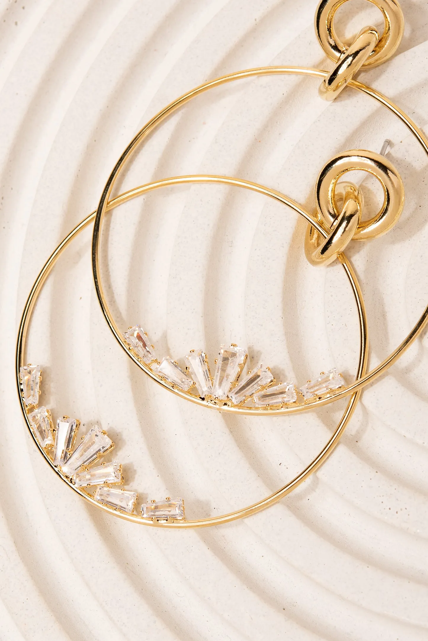 Andromeda CZ Studded Hoops