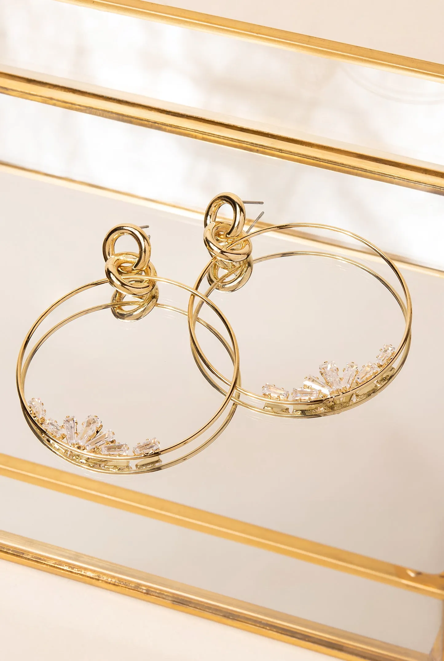 Andromeda CZ Studded Hoops