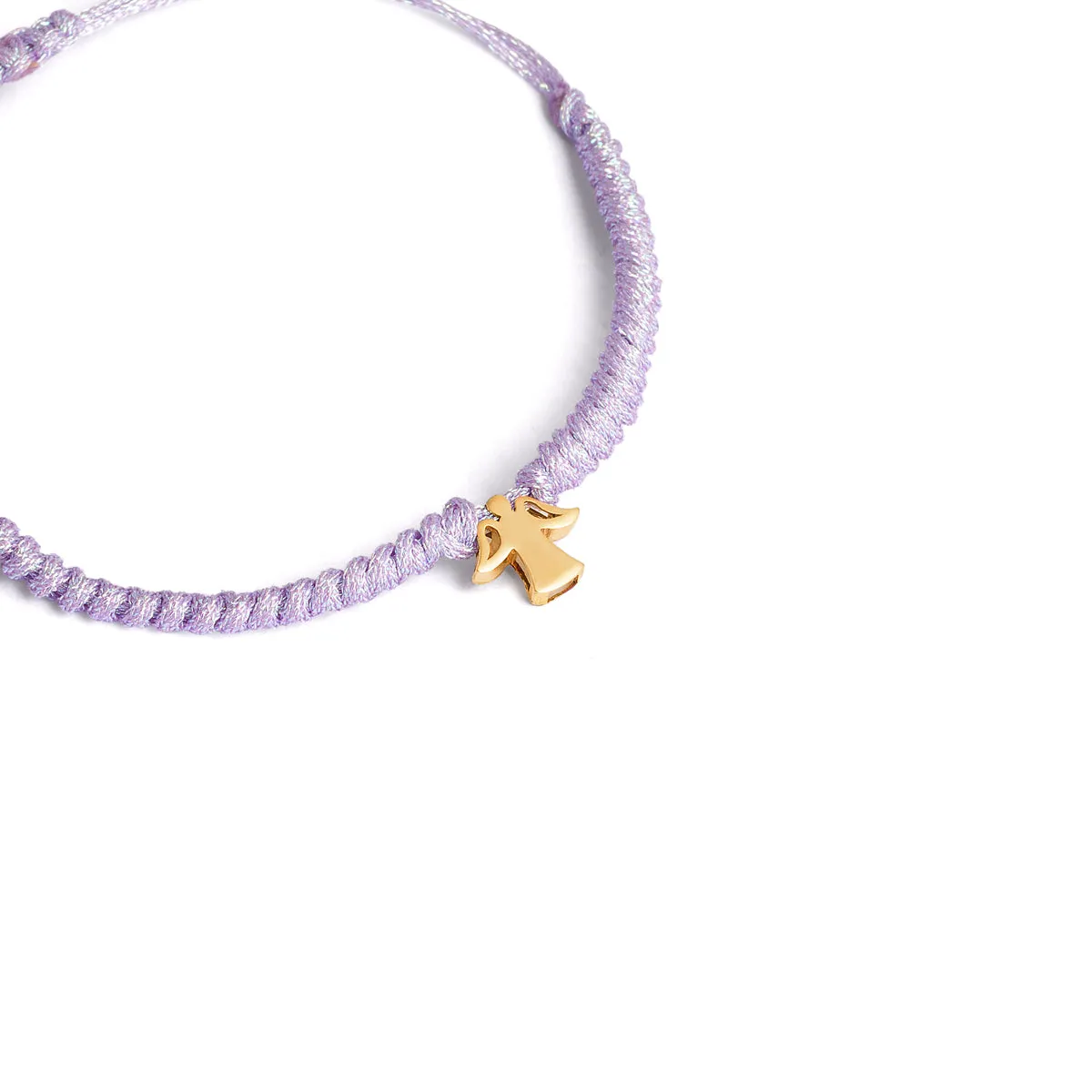 Angel Charm Braided Bracelet