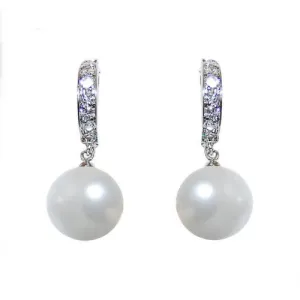 Bryanna Crystal and Pearl Earrings