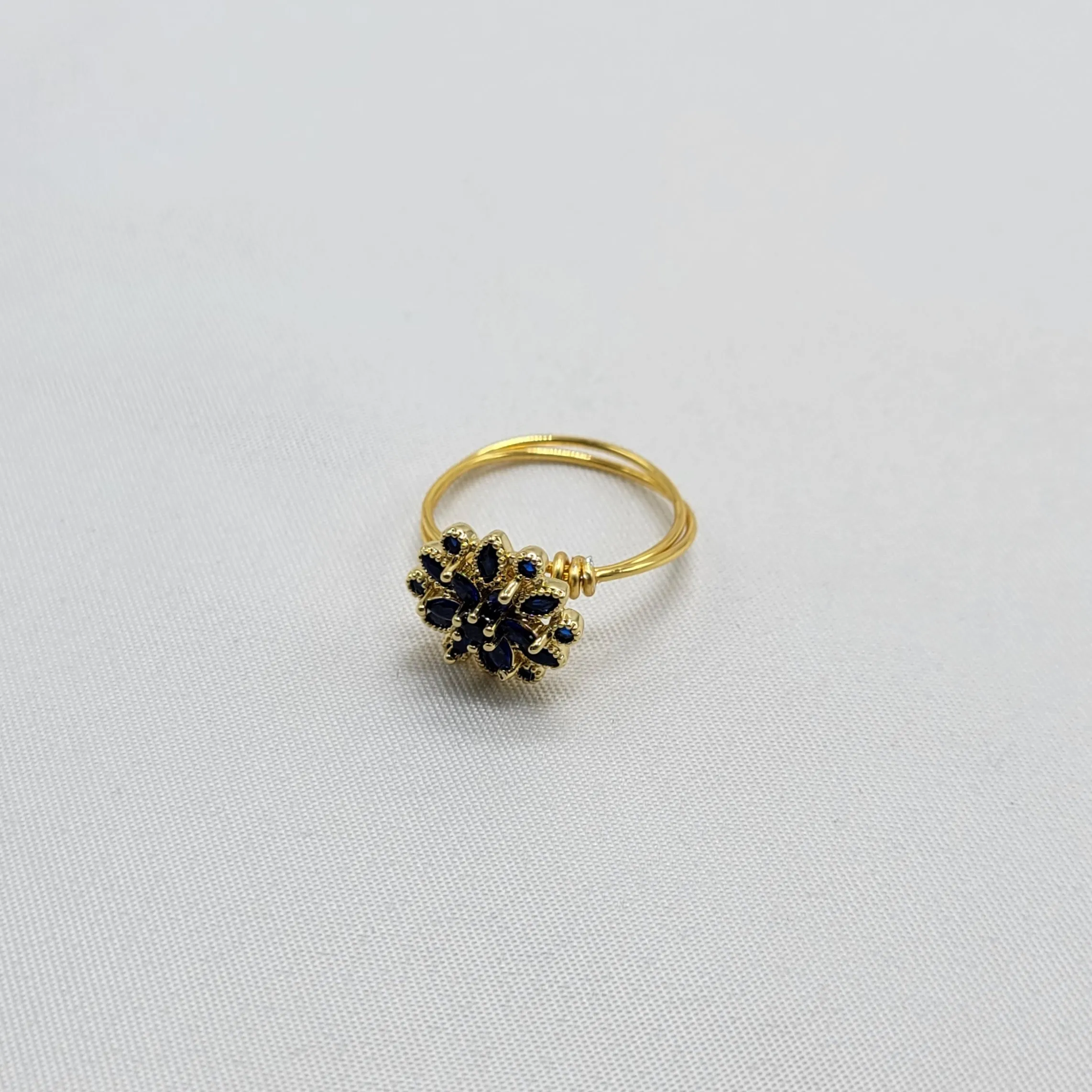 Button Flower Ring