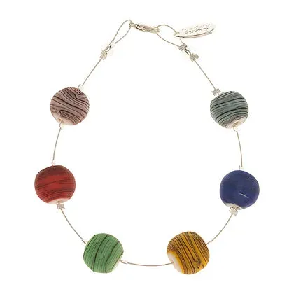 Carrie Elspeth Rainbow Strata Colourful Beaded Bracelet