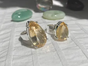 Citrine Sanaa Ring - Teardrop (One of a kind)