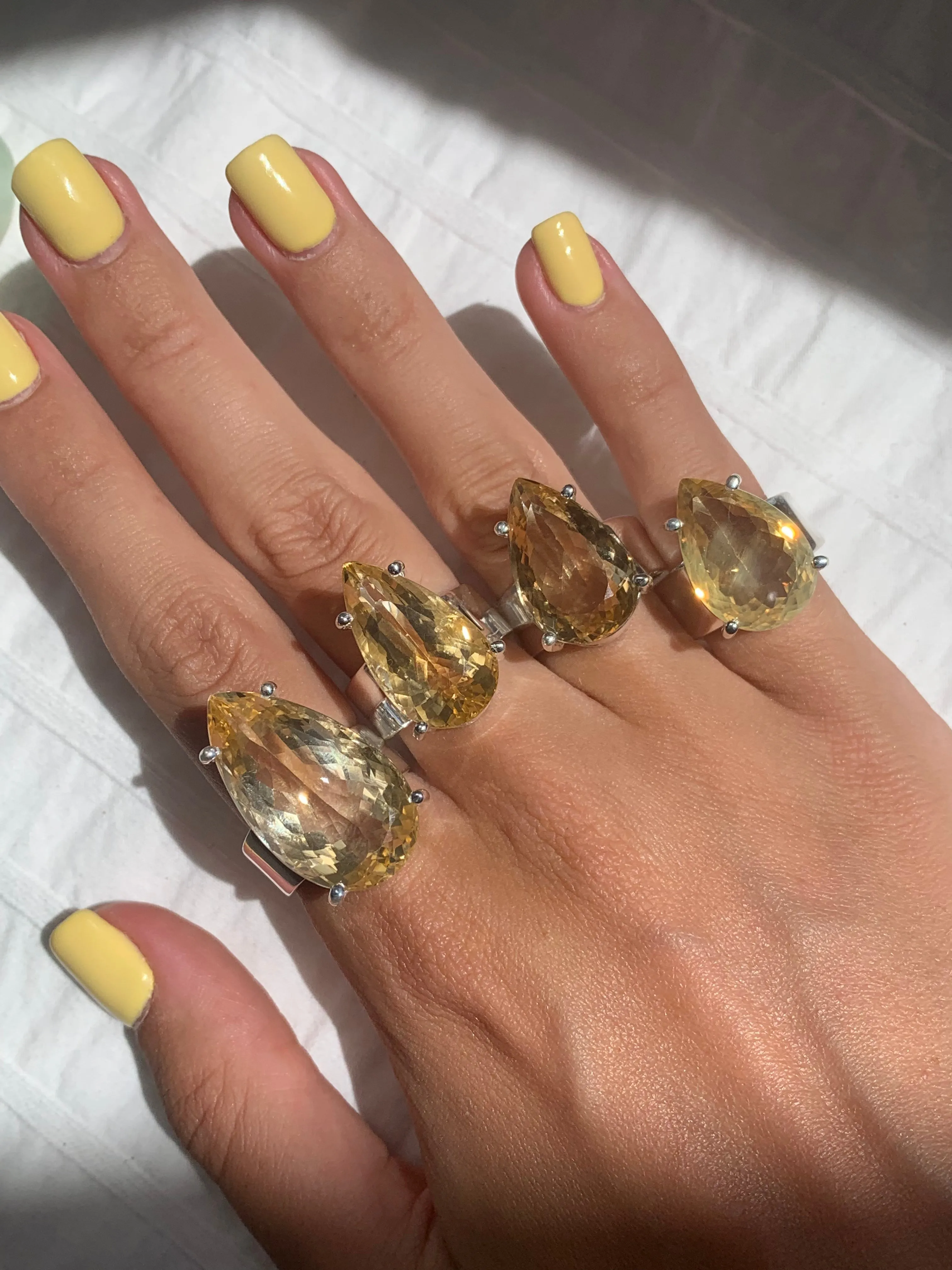 Citrine Sanaa Ring - Teardrop (One of a kind)