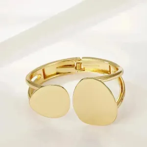 Classy Fashionable Asymmetric Alloy Spring Bracelet for Women Bracelet for Wedding Cocktail Party