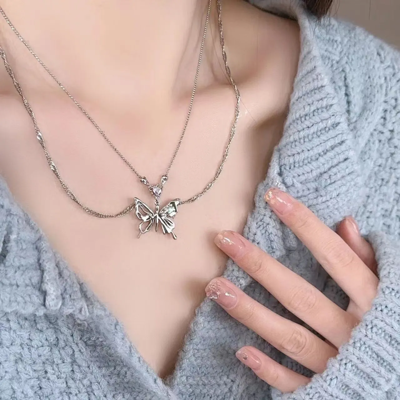 Dainty Butterfly Necklaces