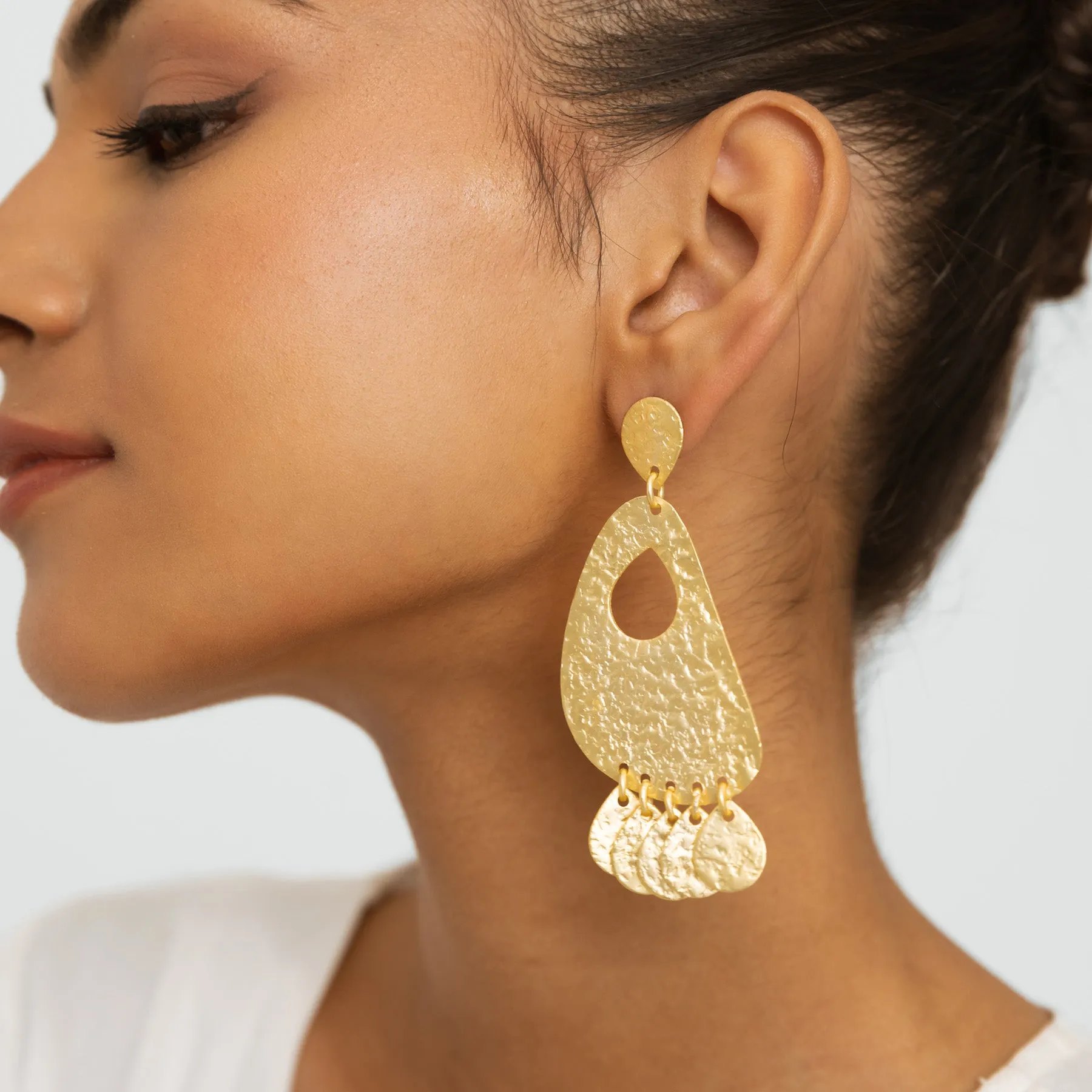 Dangle Drop Earrings - Gold