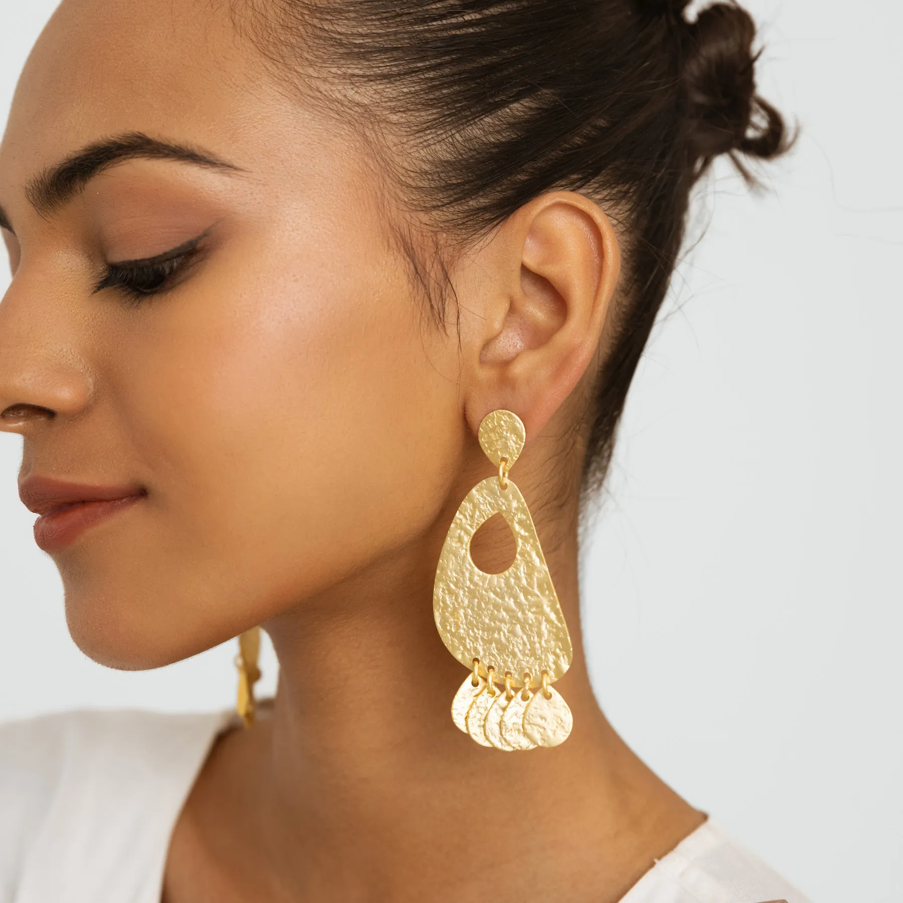 Dangle Drop Earrings - Gold