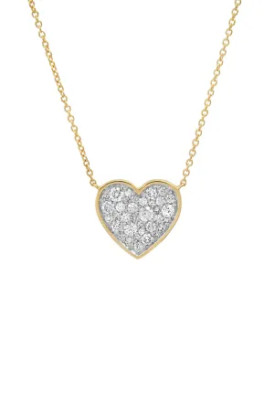 Diamond Bezel Set Heart Necklace