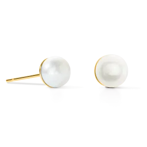 Earrings Classic Freshwater Pearl gold