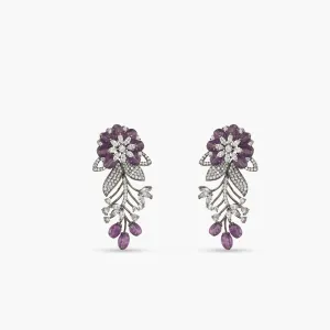 Floral Bloom Classic CZ Earrings