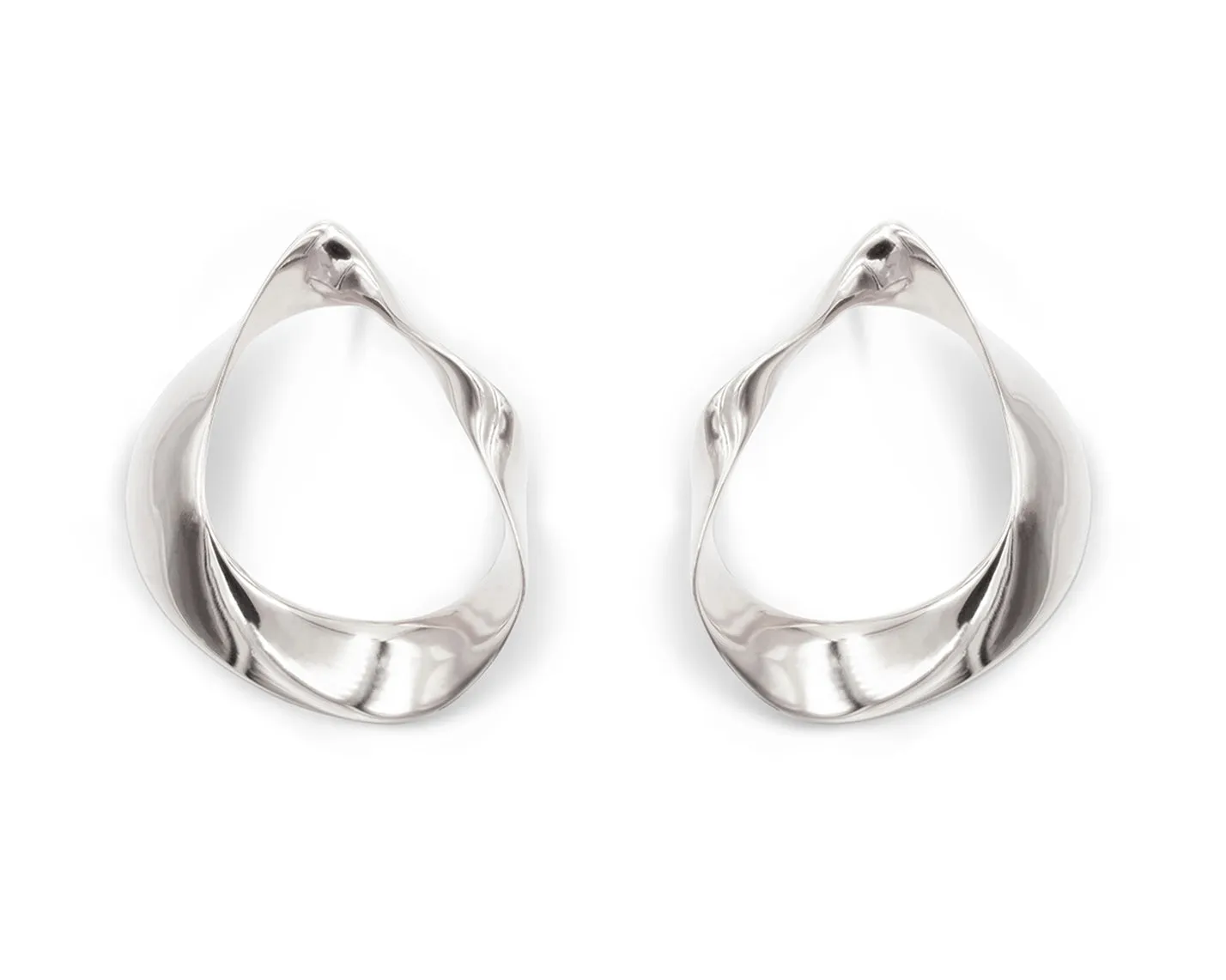 Fluid Earrings Silver