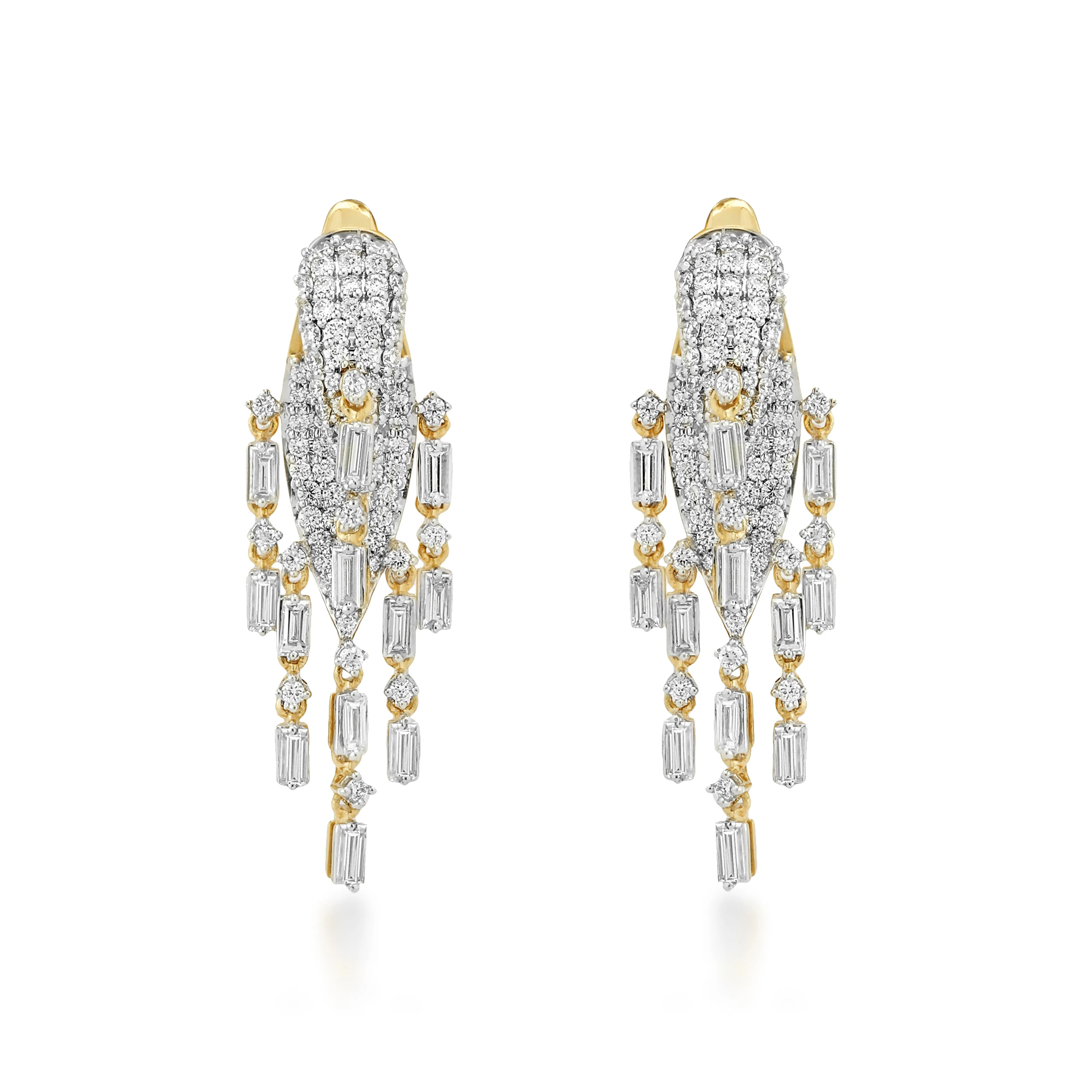 Freeflowing Glide Diamond Earrings