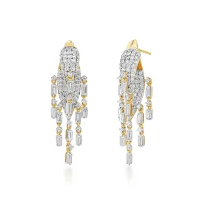 Freeflowing Glide Diamond Earrings