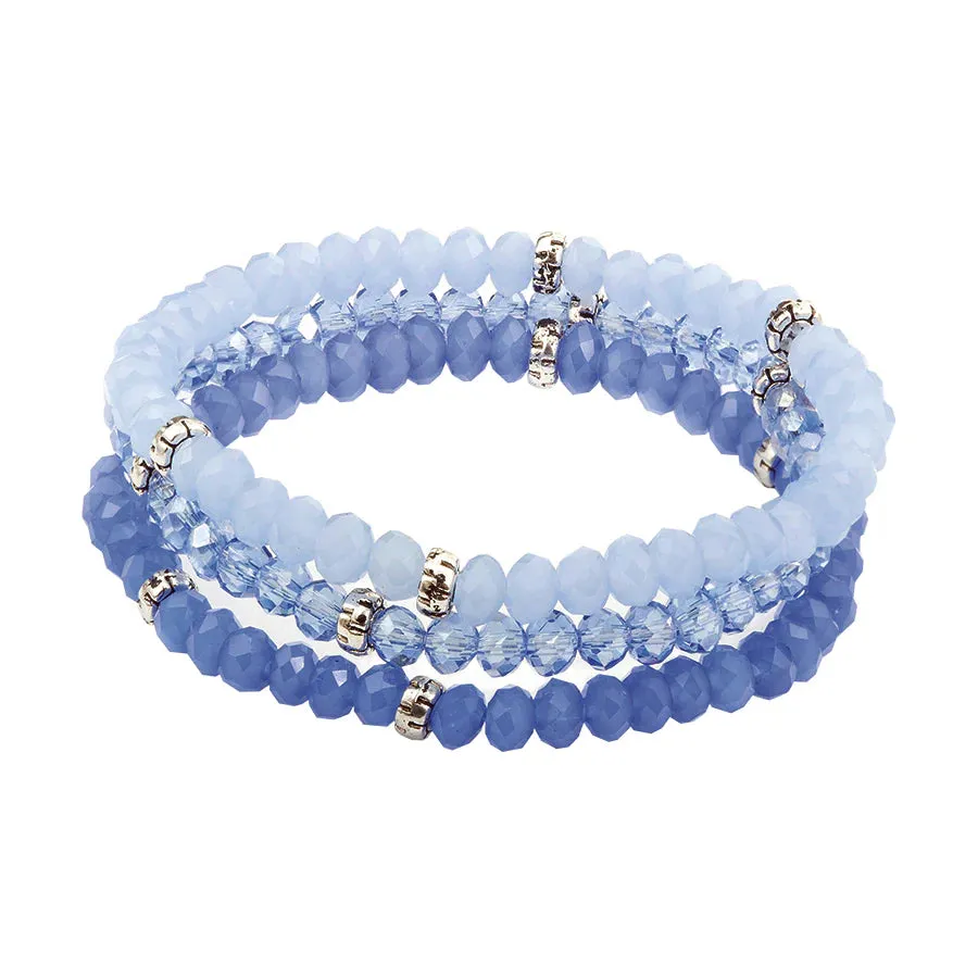 Frozen Kids Mini Crystal Bracelet 3 Stack Set