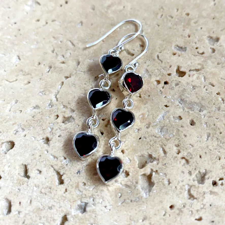 Garnet Earrings - J'aime