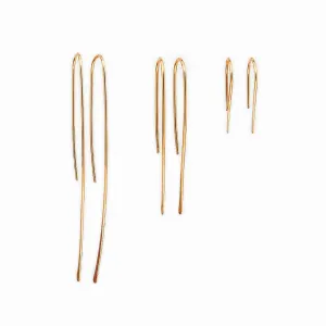 Gold Classic Threader Earrings