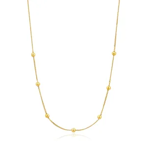 Gold Modern Beaded Necklace