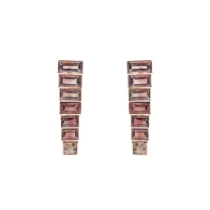 Graceful Poise Watermelon Tourmaline Earrings