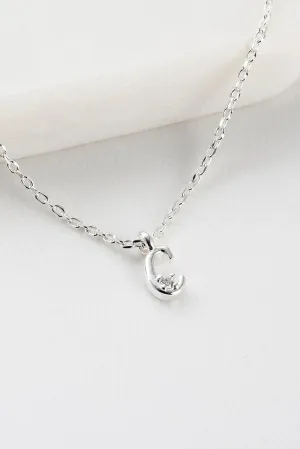 Initial Necklace - Silver C