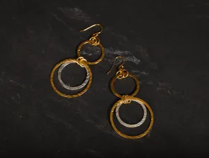 jewelry - berserk - gold silver plated ring danglers