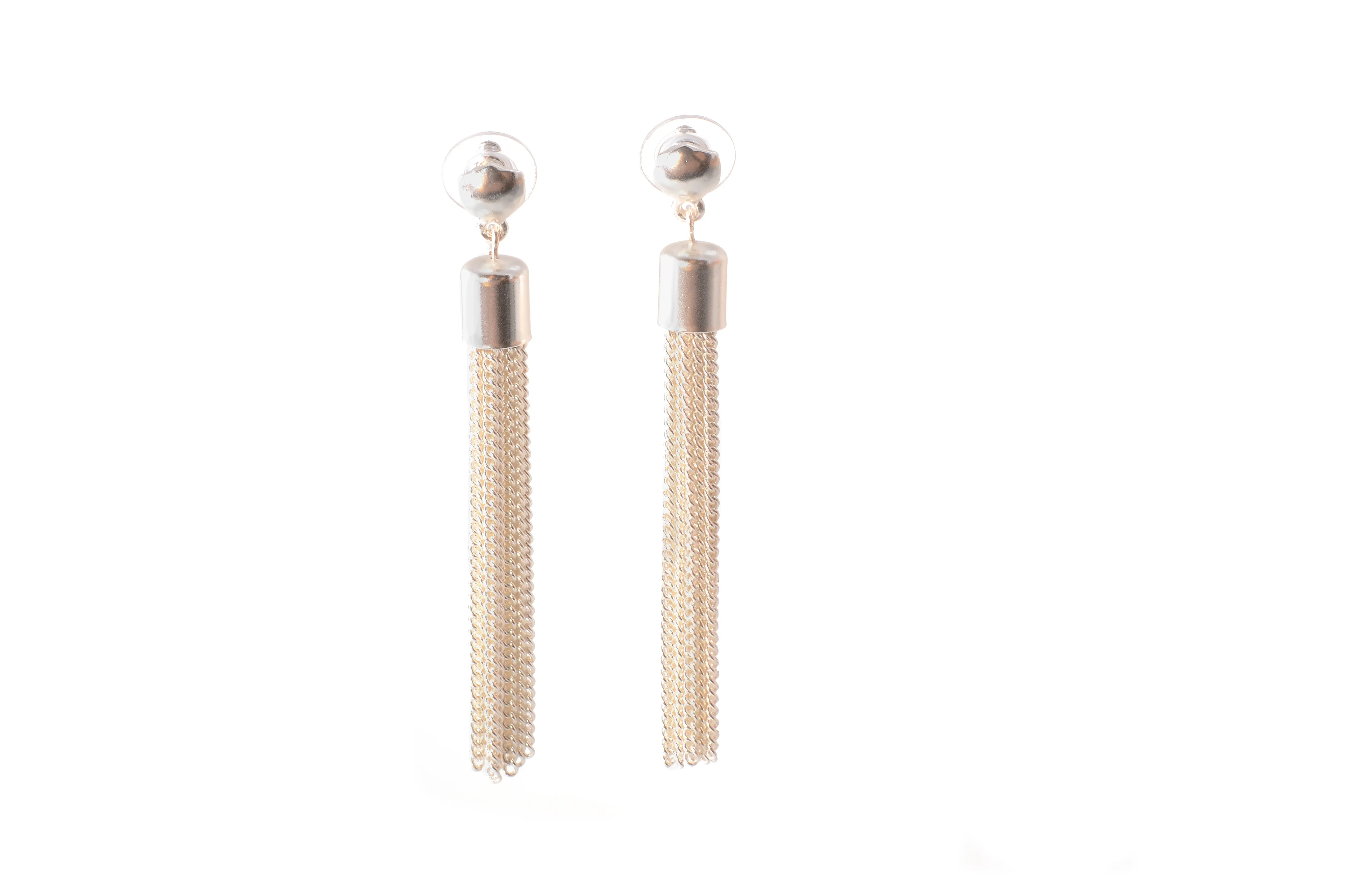 Karine Sultan Caroline Tassel Drop Earrings - Silver