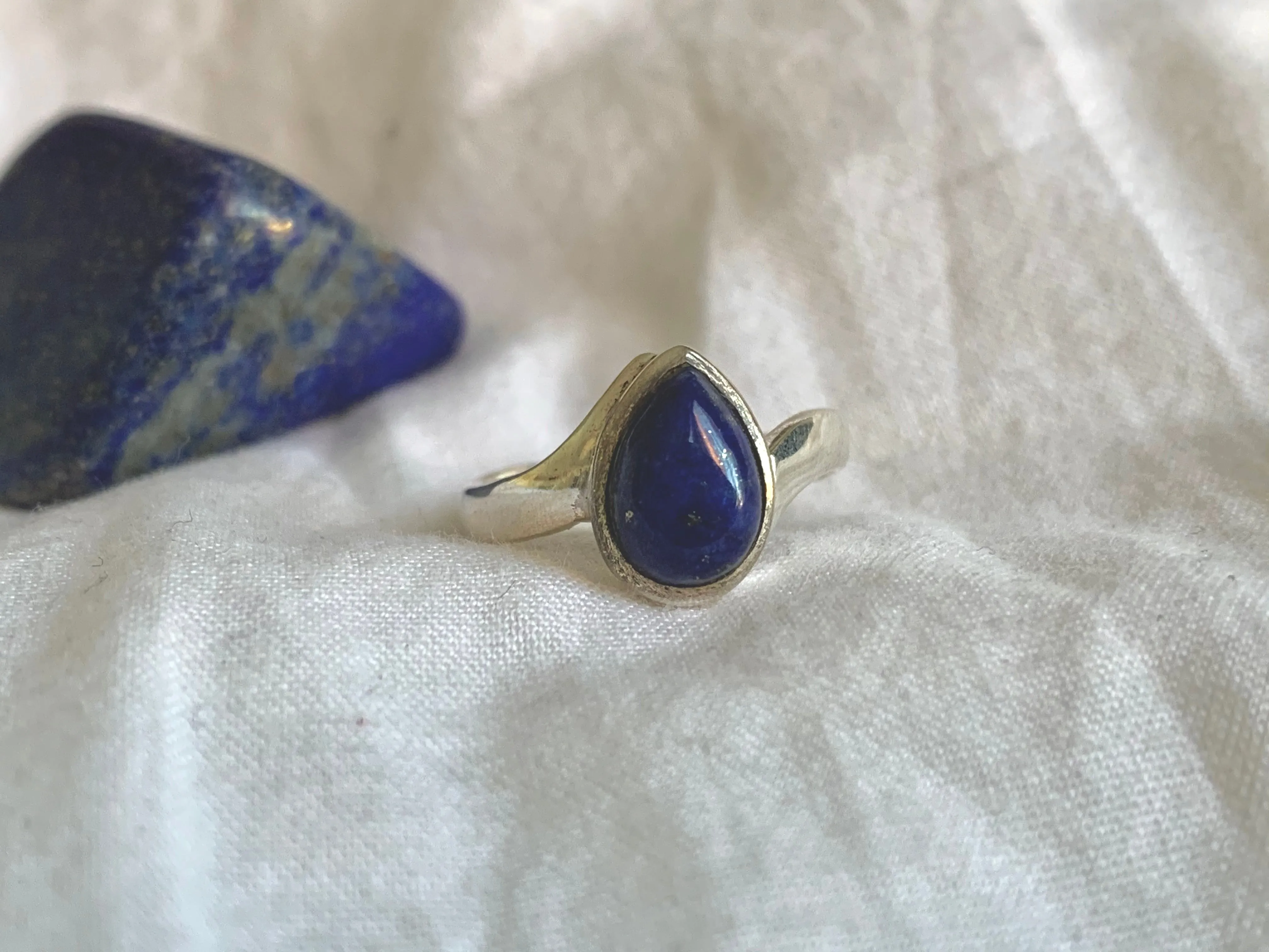 Lapis Lazuli Efimia Ring - Teardrop