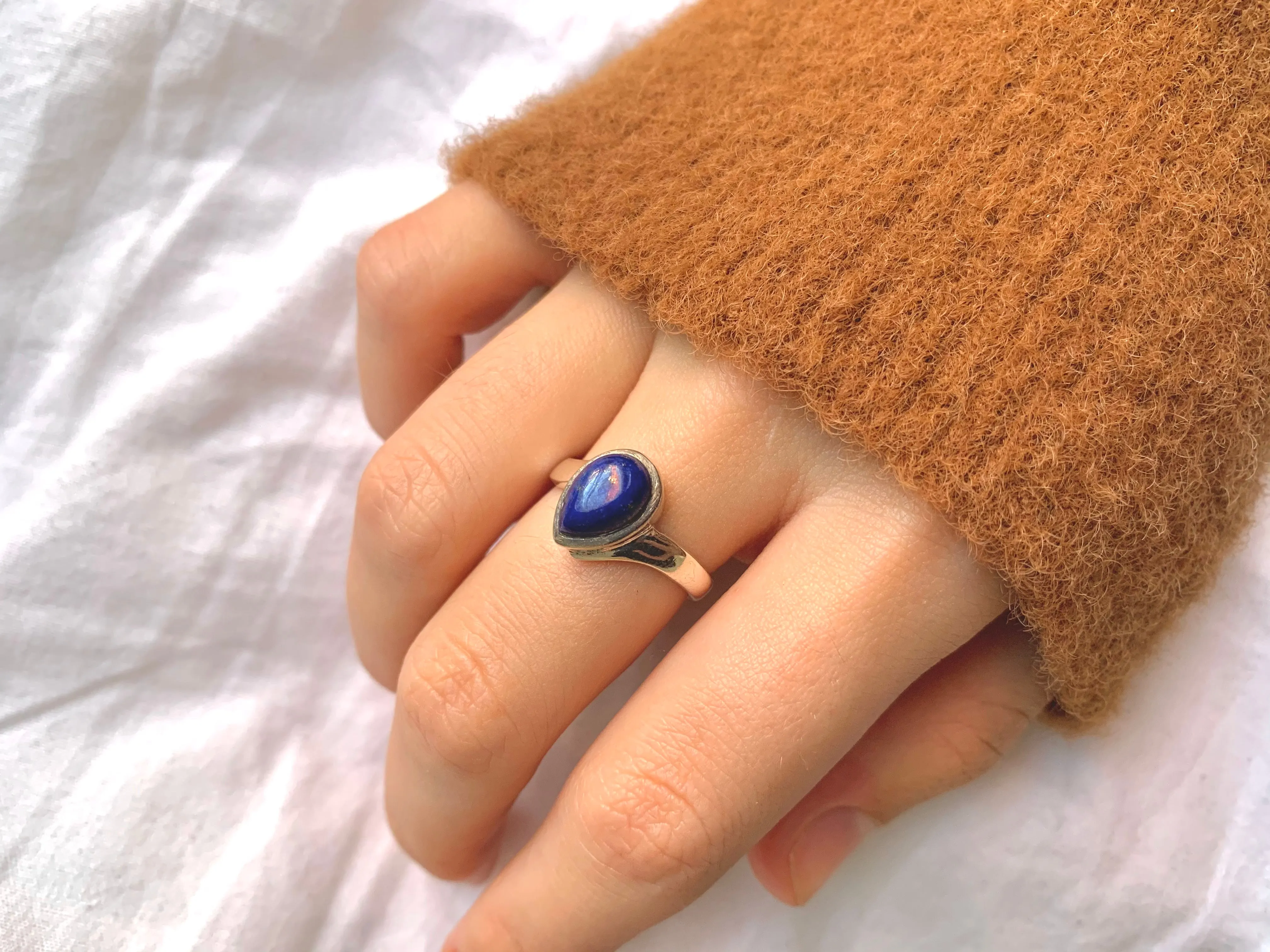 Lapis Lazuli Efimia Ring - Teardrop