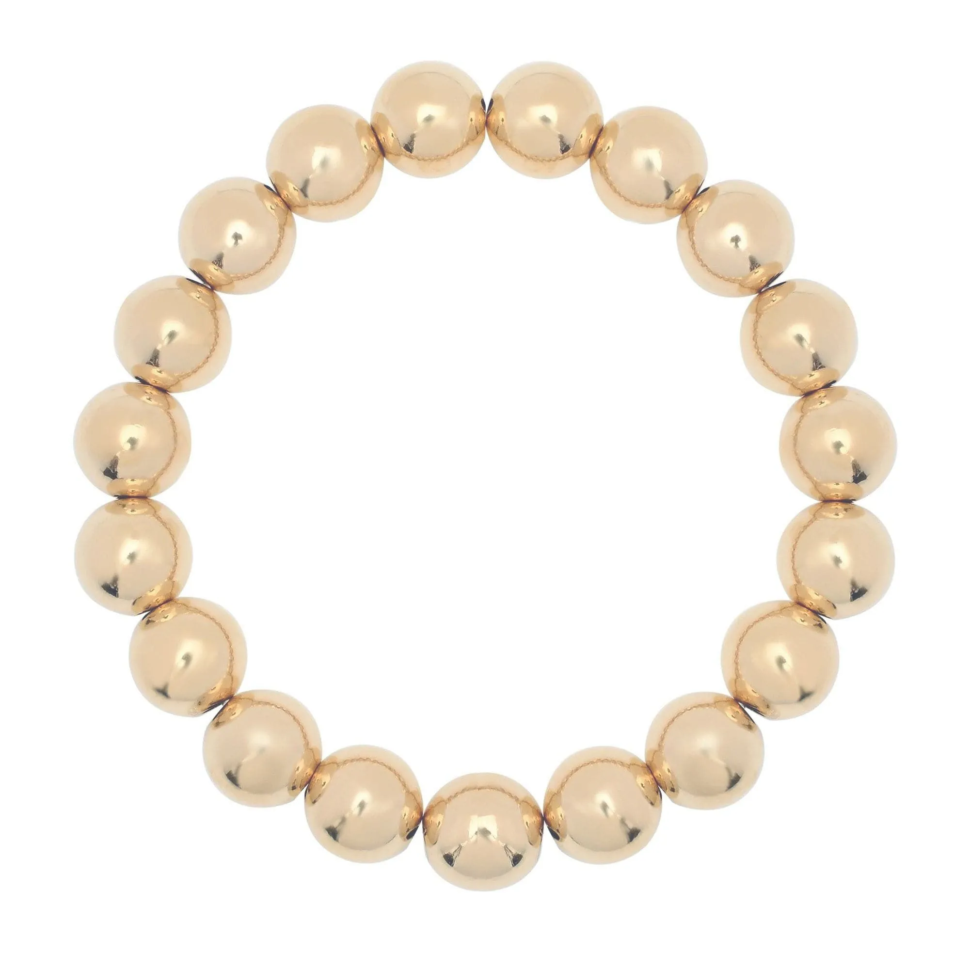 Large Gold Ball Bracelet