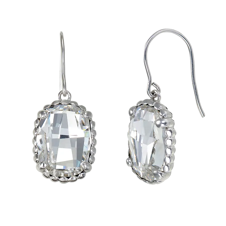 Luminous White Crystal Earrings