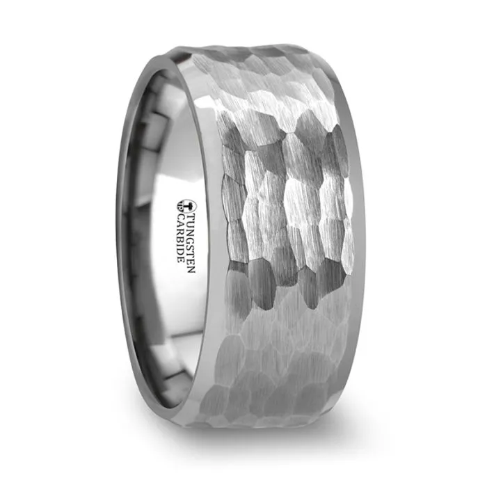 MARTEL | Tungsten Ring Hammered Finish