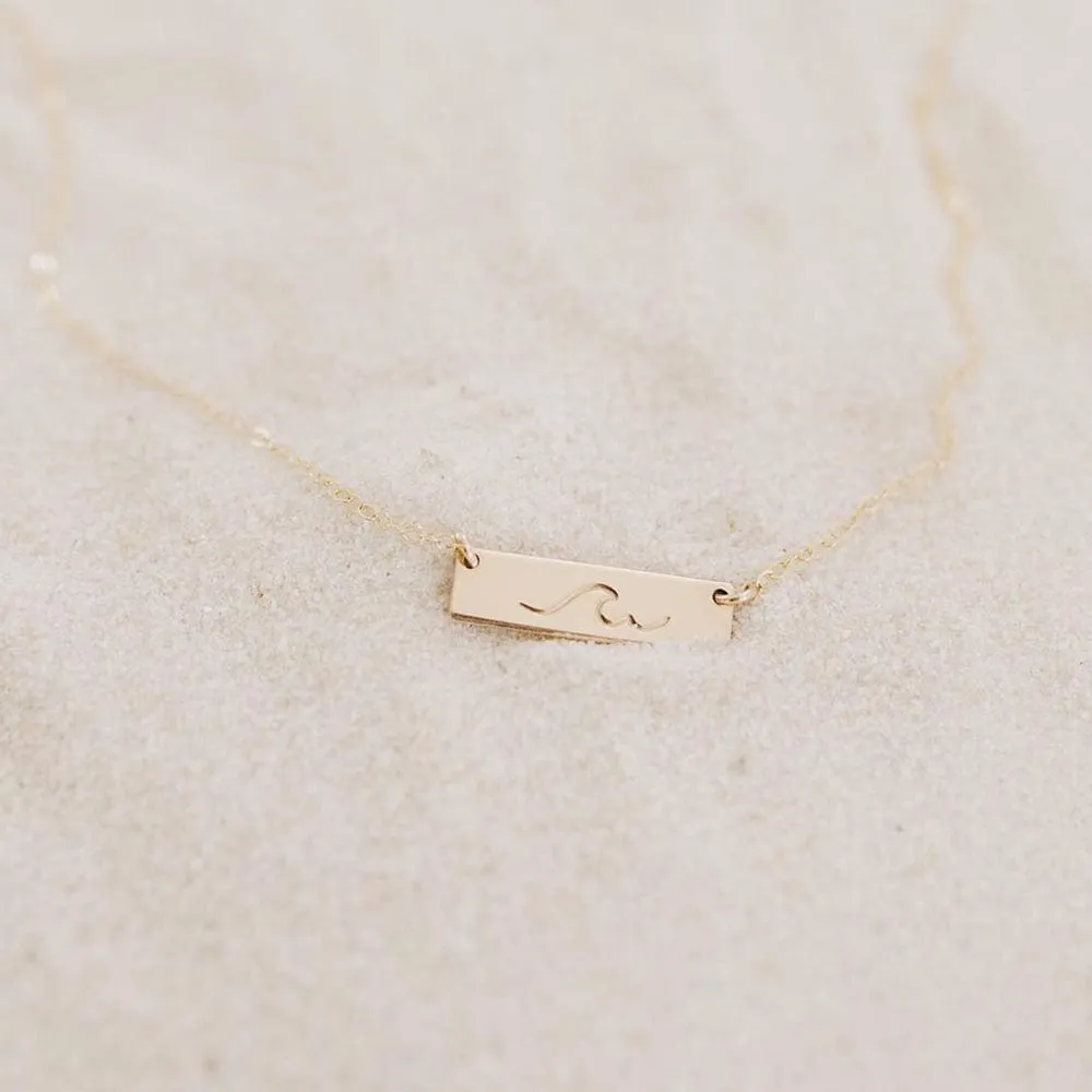 Mini Bar Necklace | 1.0 horizontal bar | Final Sale