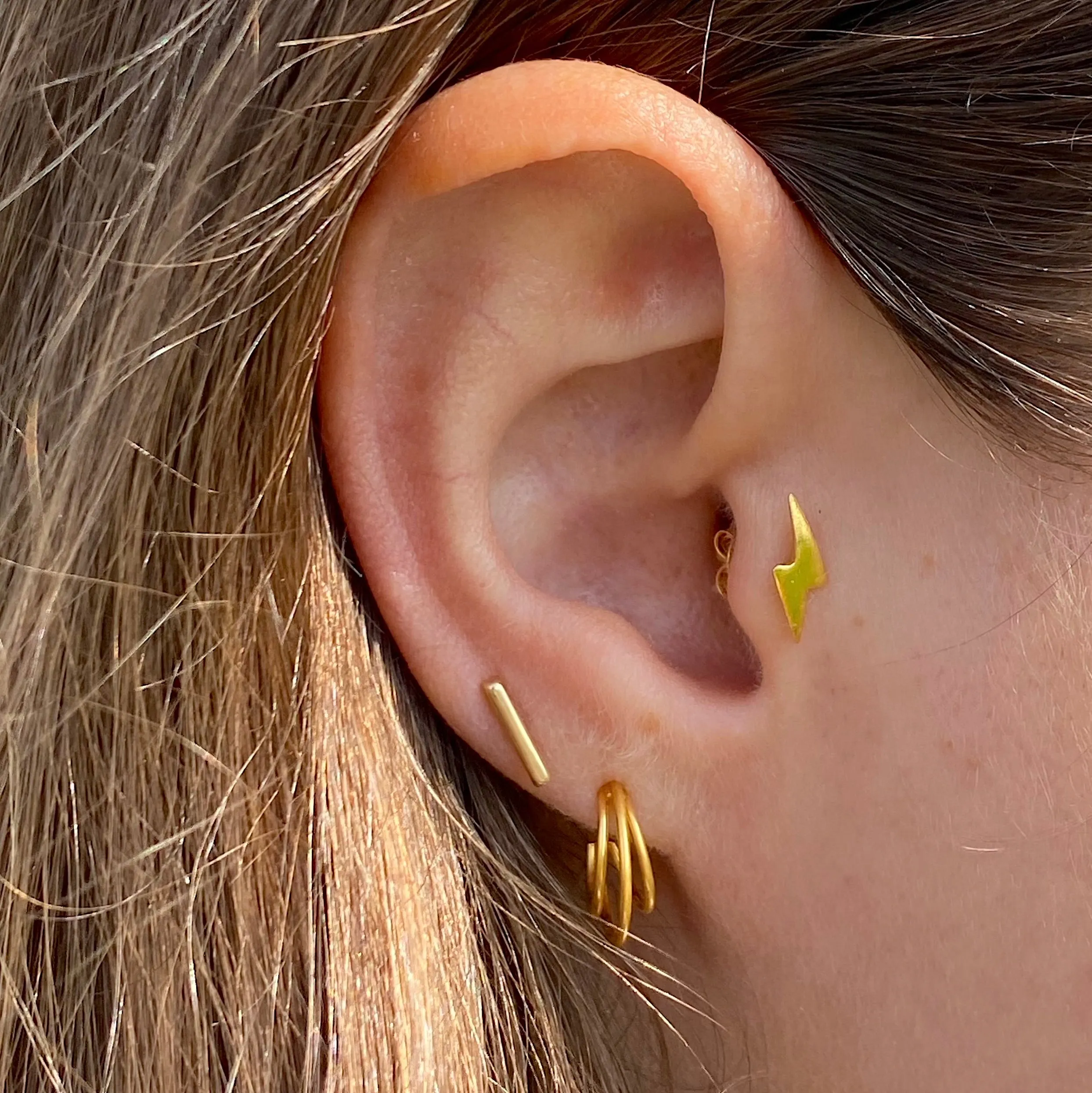 Minimal Bar Stud Earrings