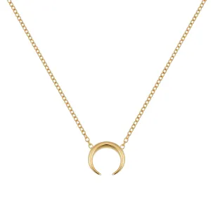 Minimal Crescent Moon Necklace