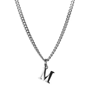 Minimal Initial Necklace - Silver