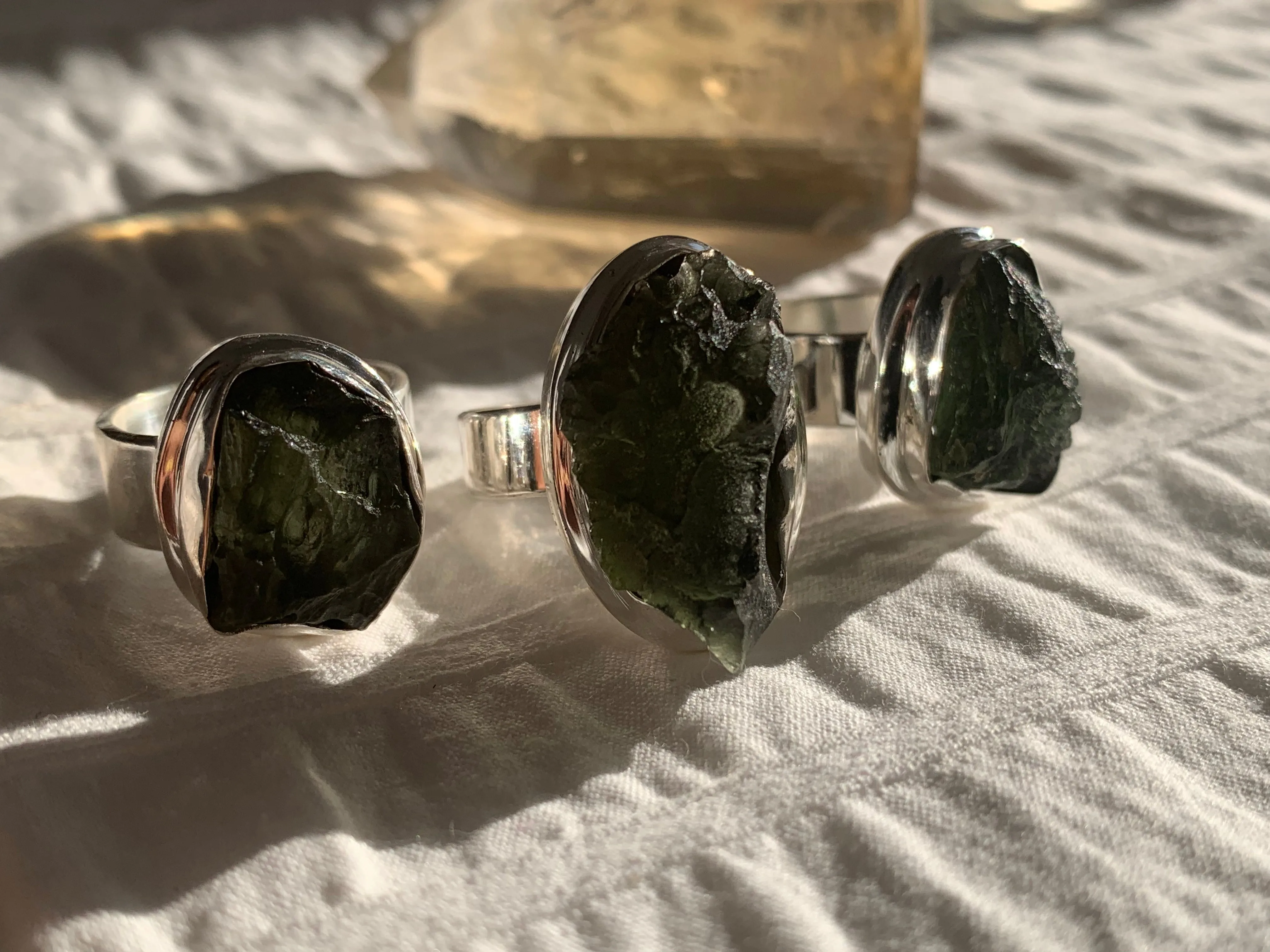 Moldavite Ansley Ring - Mix