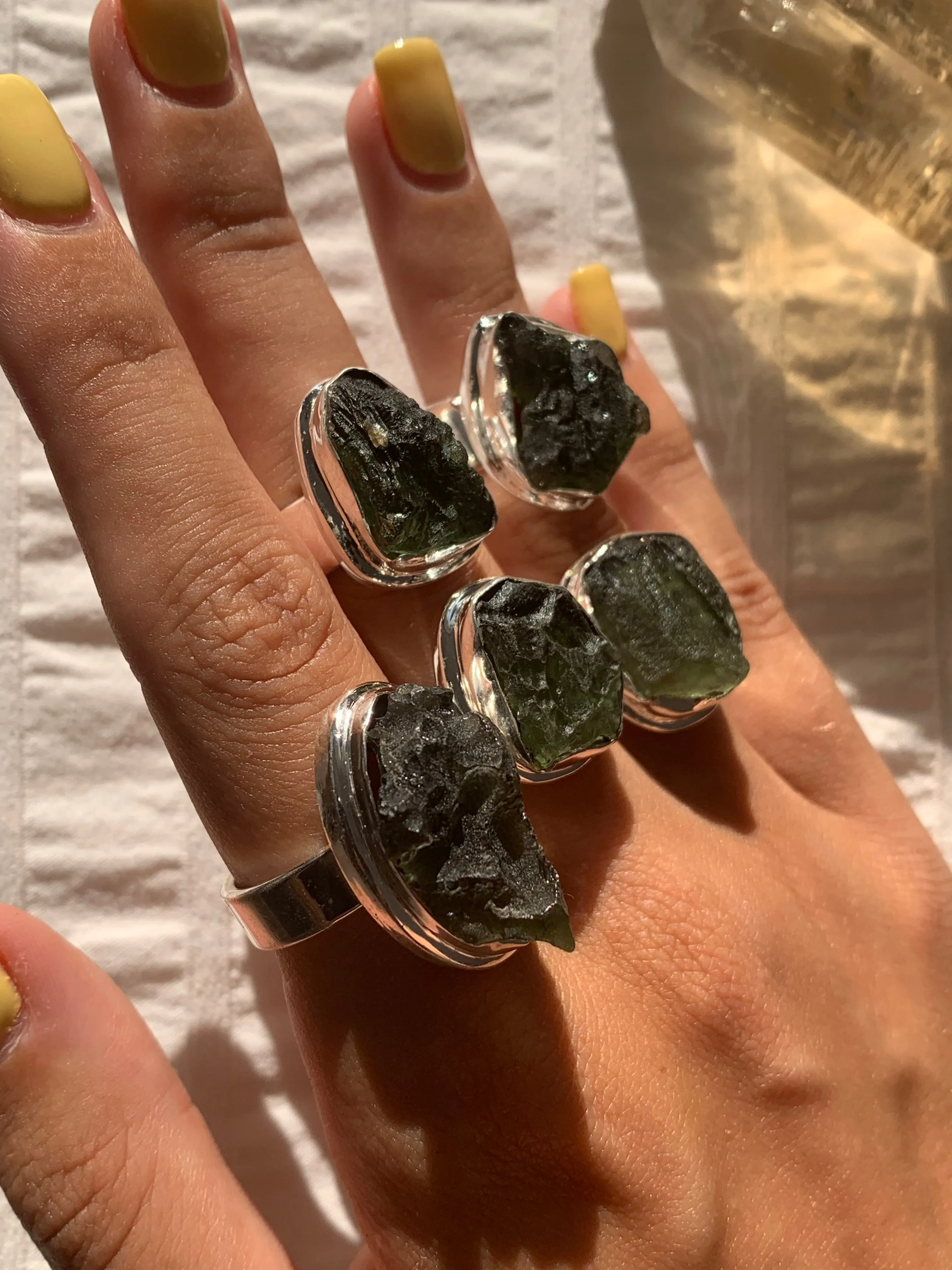 Moldavite Ansley Ring - Mix