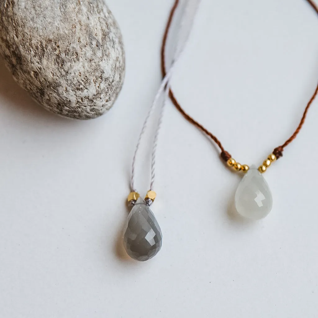 Moonstone Minimal Necklace