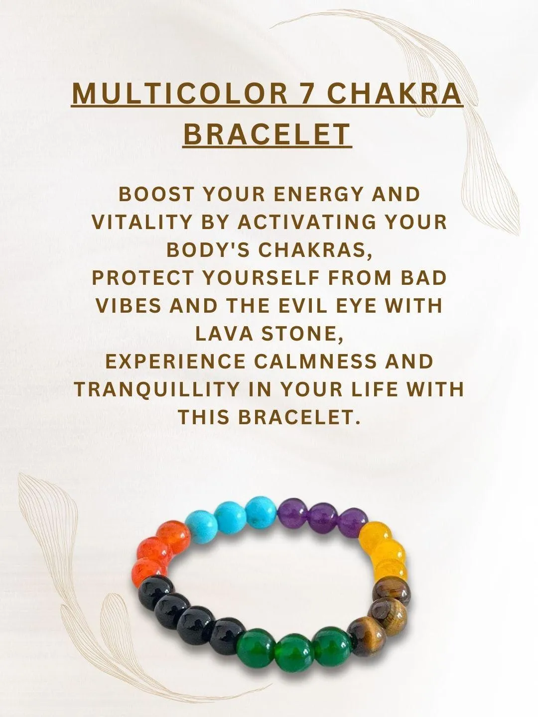 Multicolor 7 Chakra Bracelet