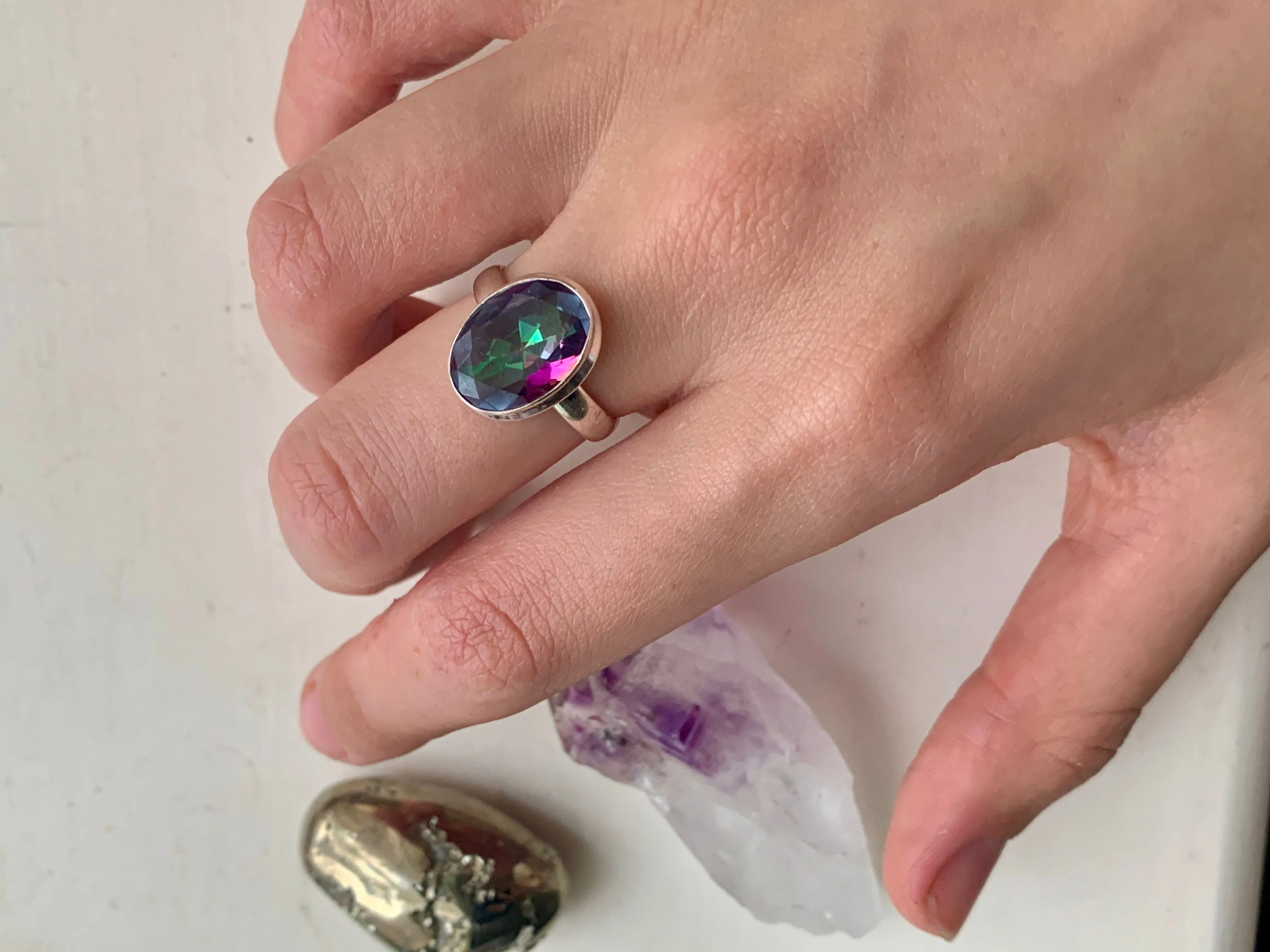 Mystic Topaz Ari Ring - Oval