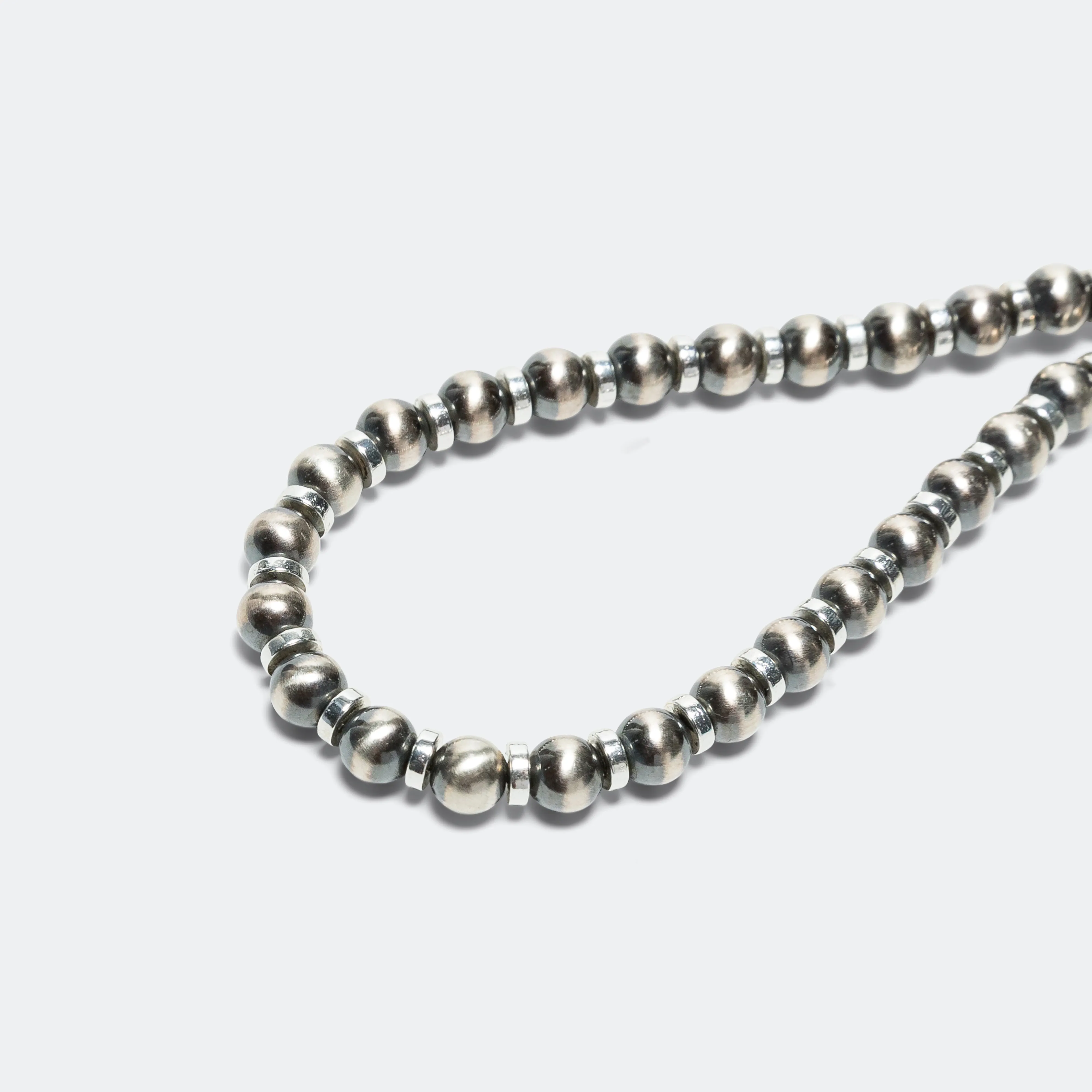 Navajo Pearl 5mm Bracelet - 925 Silver