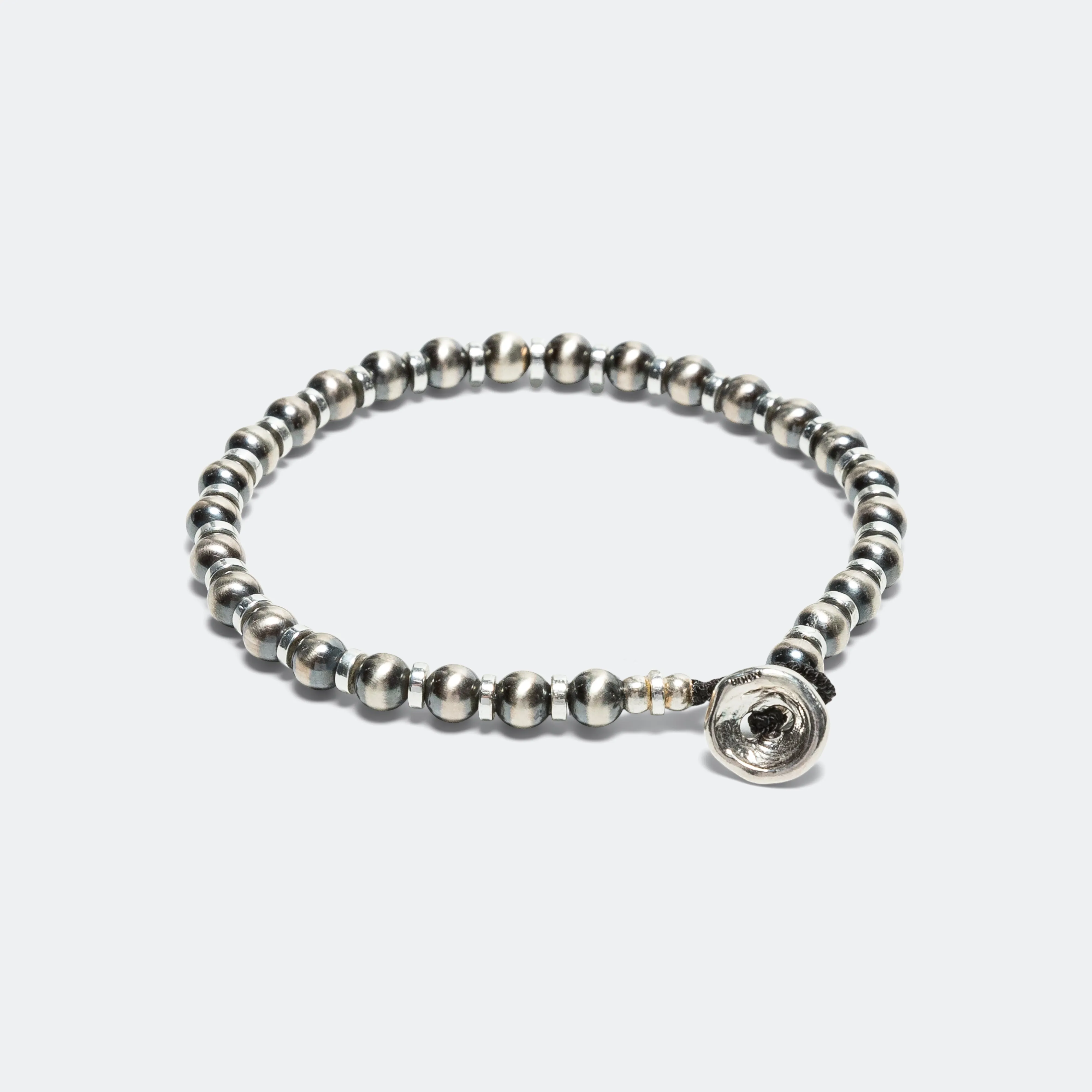 Navajo Pearl 5mm Bracelet - 925 Silver