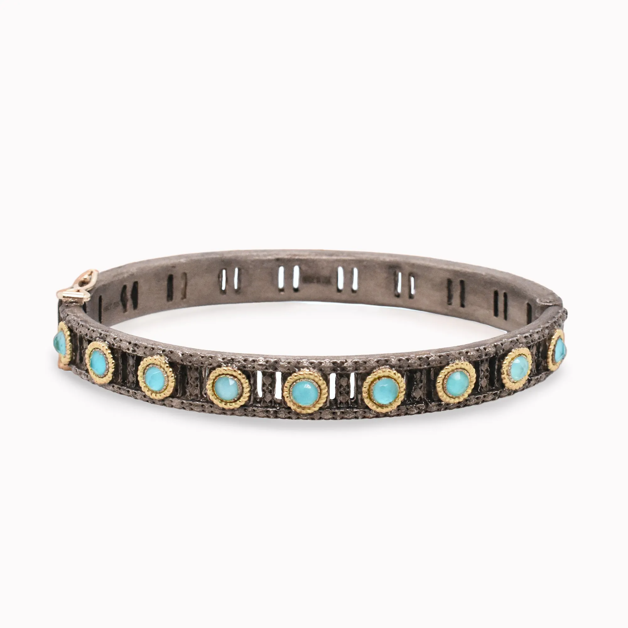 Old World Turquoise Station Bangle