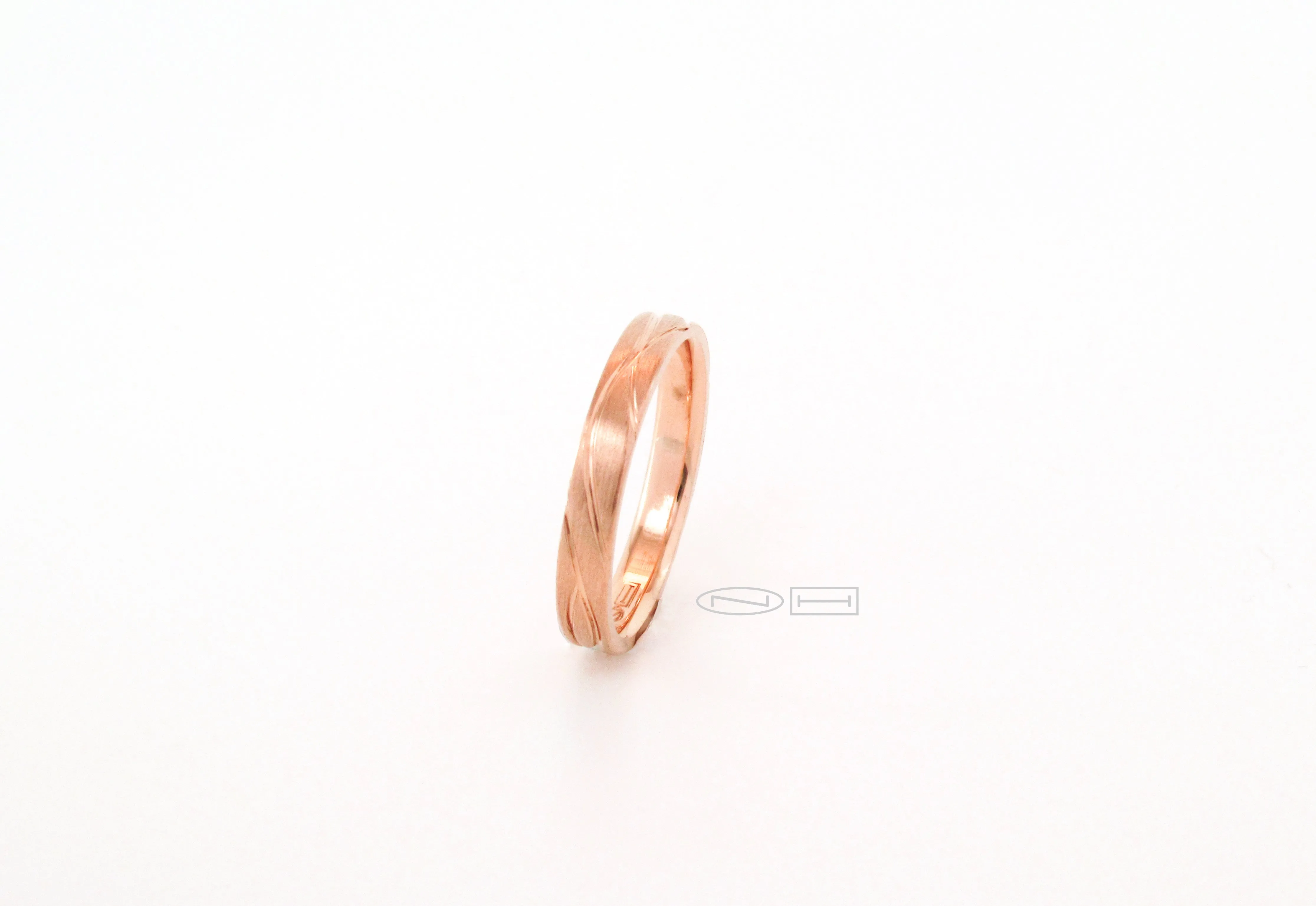 Organically you 3mm gold stacker